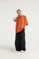 A-Line Tailored Wide-Leg Pants - Black