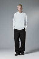 Abrasion-Resistant CORDURA Straight-Leg Cargo Pants in Black - full-length front modeled view