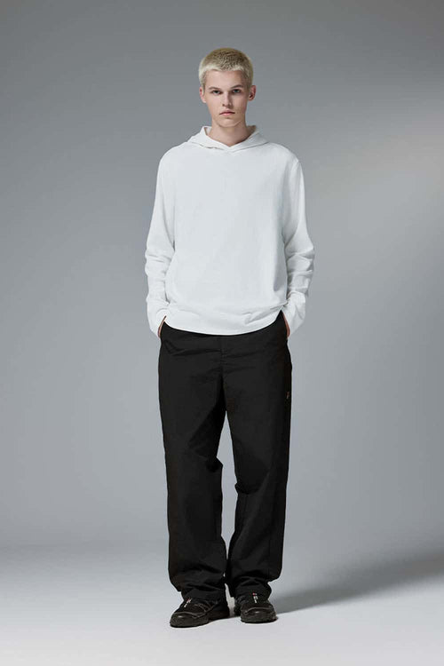 Abrasion-Resistant CORDURA Straight-Leg Cargo Pants in Black - full-length front modeled view