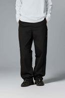 Abrasion-Resistant CORDURA Straight-Leg Cargo Pants in Black - front modeled close-up