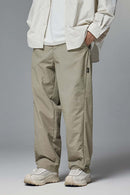 Abrasion-Resistant CORDURA Straight-Leg Cargo Pants in Trunk Brown - front modeled close-up