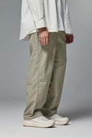 Abrasion-Resistant CORDURA Straight-Leg Cargo Pants in Trunk Brown - front modeled close-up