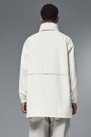 CORDURA Hooded Longline Windbreaker - White