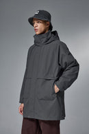 CORDURA Hooded Longline Windbreaker - Wilderness Gray