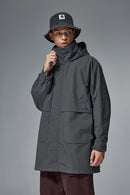 CORDURA Hooded Longline Windbreaker - Wilderness Gray