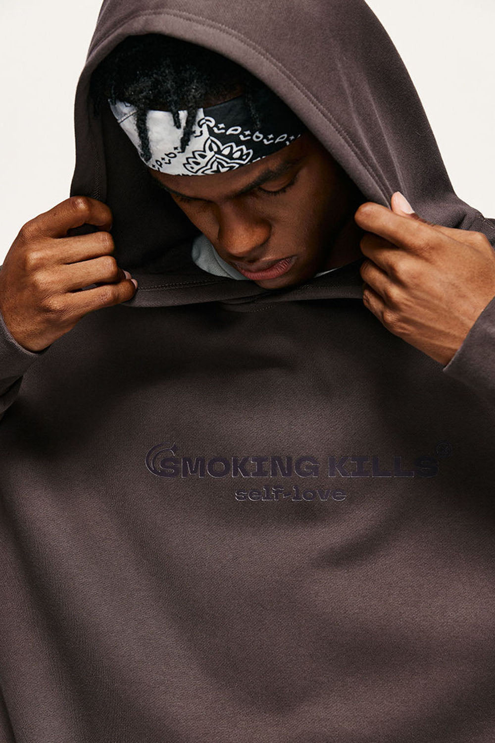 Men's 350G Gel Printed Fleece-Lined Hoodie