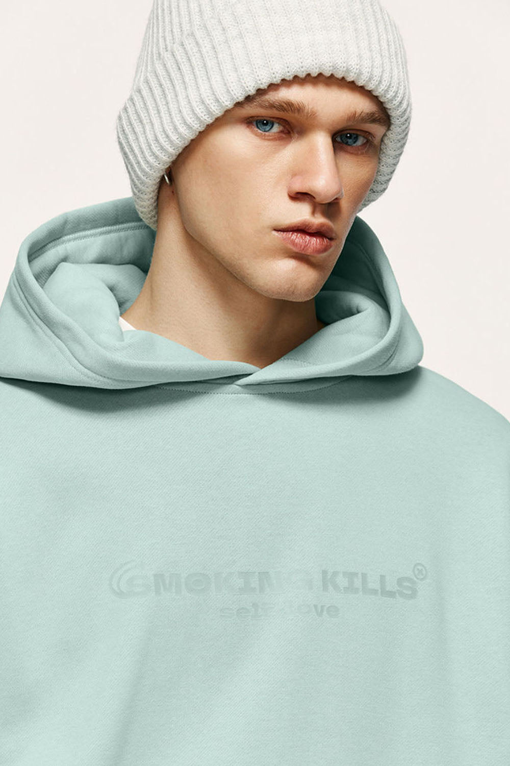 Men's 350G Gel Printed Fleece-Lined Hoodie