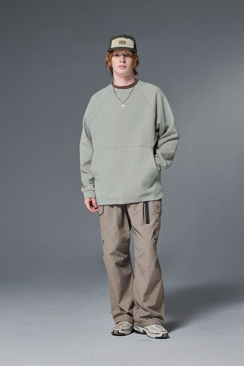 Heavyweight Fleece Crewneck - Layered Rock Gray