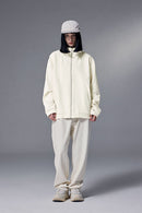 Performance Fleece Zip-Up Stand Collar Jacket - Sand