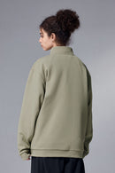 Performance Fleece Zip-Up Stand Collar Jacket - Green