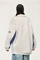 Puff-Print Vintage Athletic Long-Sleeve Tee - Apricot