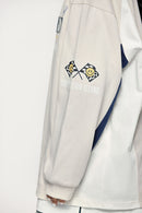 Puff-Print Vintage Athletic Long-Sleeve Tee - Apricot
