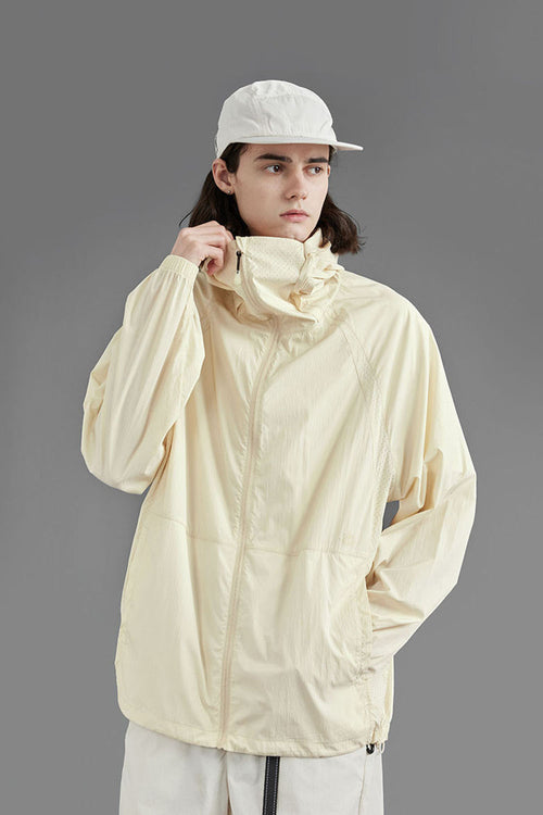 Lightweight Outdoor Hooded Jacket - Yellow