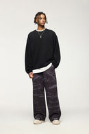 Fleece Crewneck Sweatshirt - Active Black