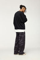 Fleece Crewneck Sweatshirt - Active Black