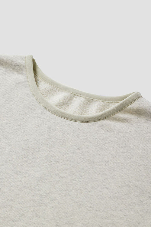 Fleece Crewneck Sweatshirt - Flower Gray
