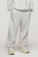 Brushed Fleece Joggers - Flower Gray