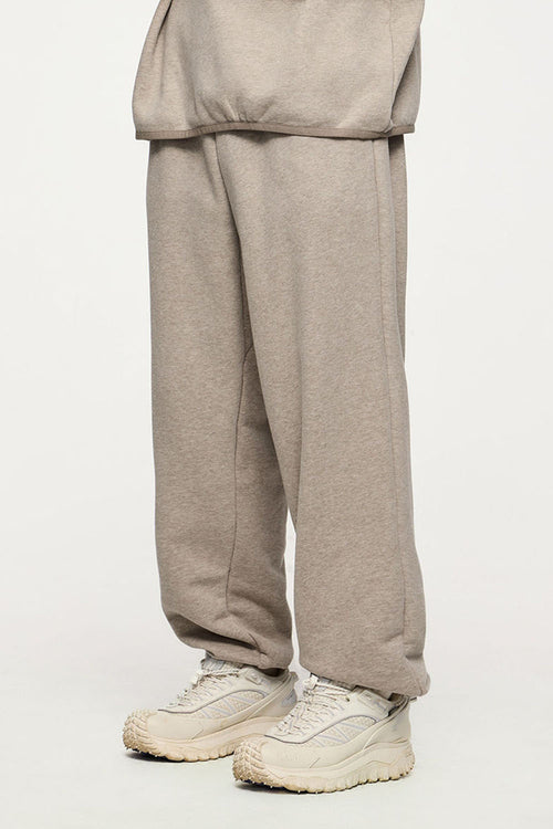 Brushed Fleece Joggers - Heather Gray