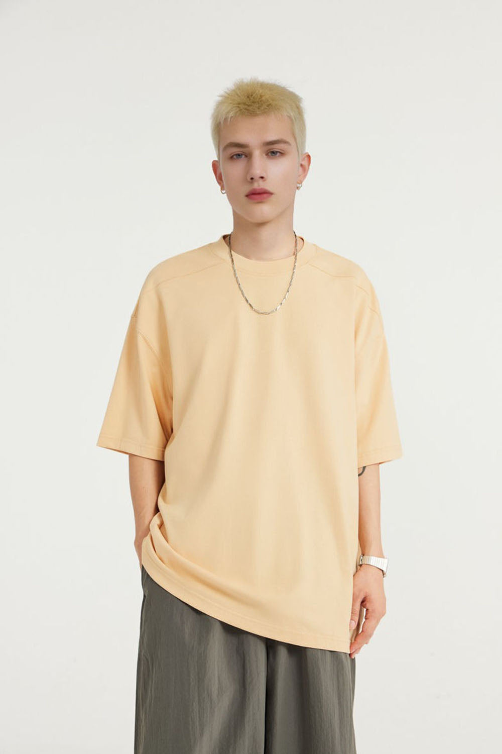 Men's "Soft Gold" Long-Staple Cotton Cool-Feel Short Sleeve T-Shirt