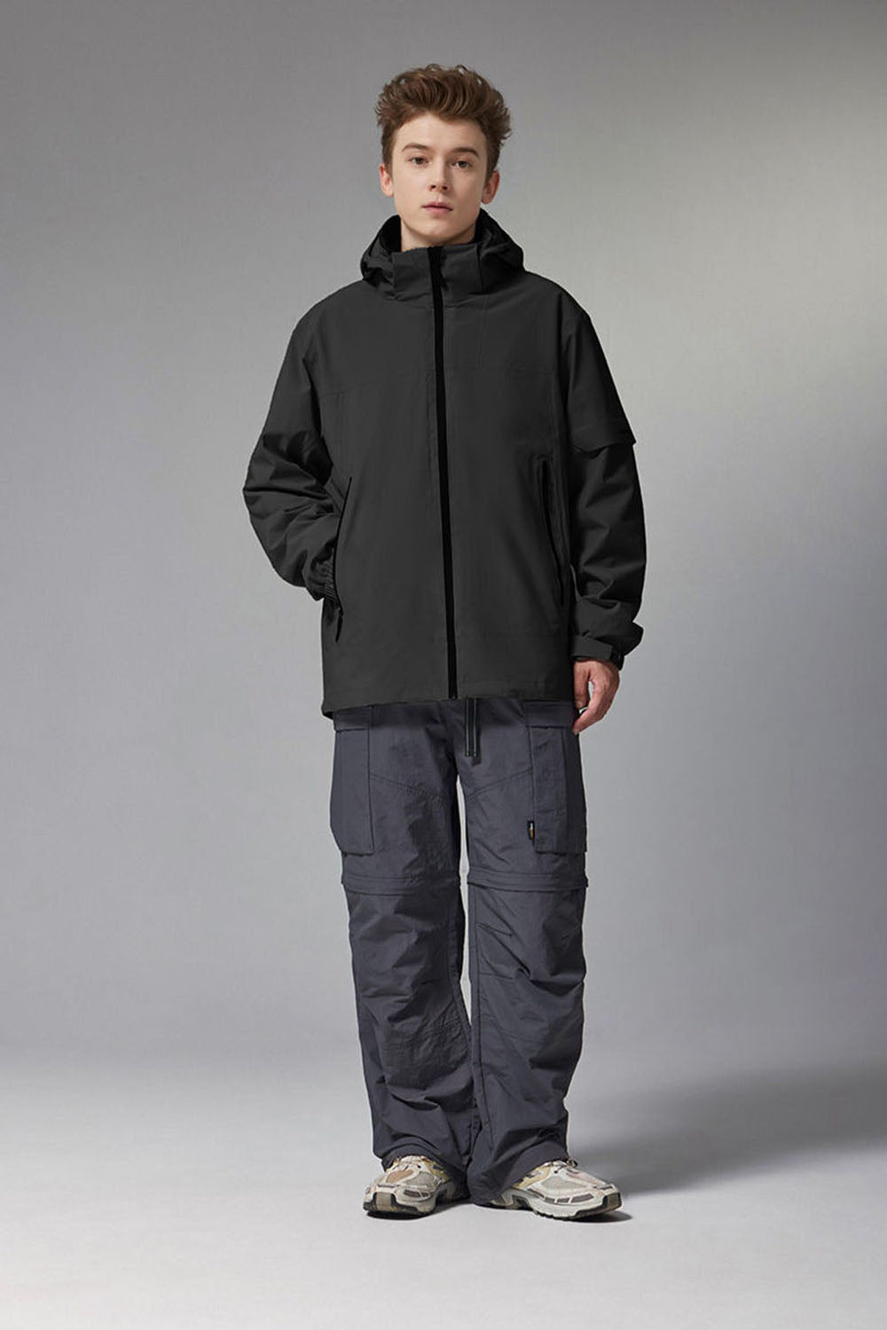 Men's 3-in-1 Heat-Sealed Storm Jacket with Waterproof and Breathable Hooded Design