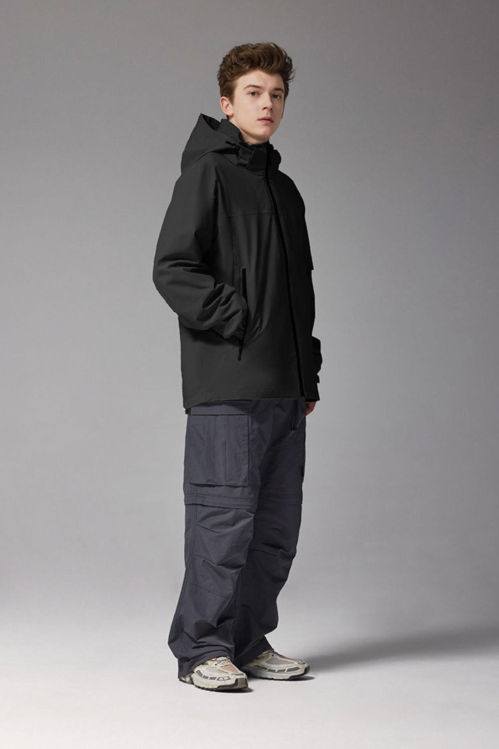 Men's 3-in-1 Heat-Sealed Storm Jacket with Waterproof and Breathable Hooded Design