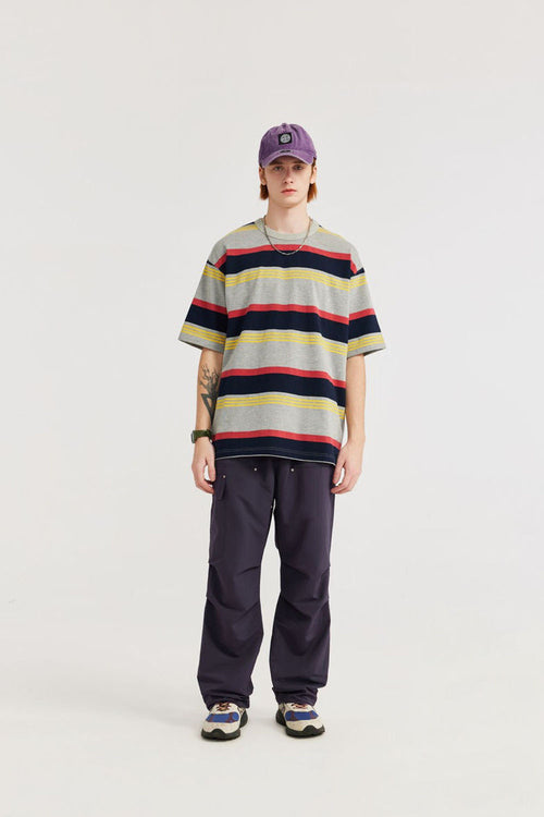 Rugged Utility Straight-Leg Pants - Purple