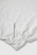 Double-Layer Brushed Cotton Hoodie - Flower Gray