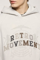 Heavyweight Applique Fleece Hoodie - Oat Gray