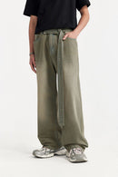 Washed Gradient Denim Jeans - Yellow