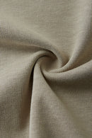 Patchwork Long Sleeve Tee - Khaki