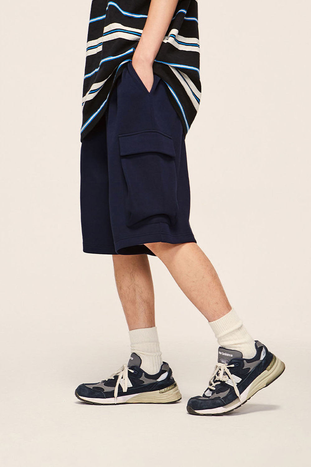 Utility Pocket Loose Casual Five-Point Shorts