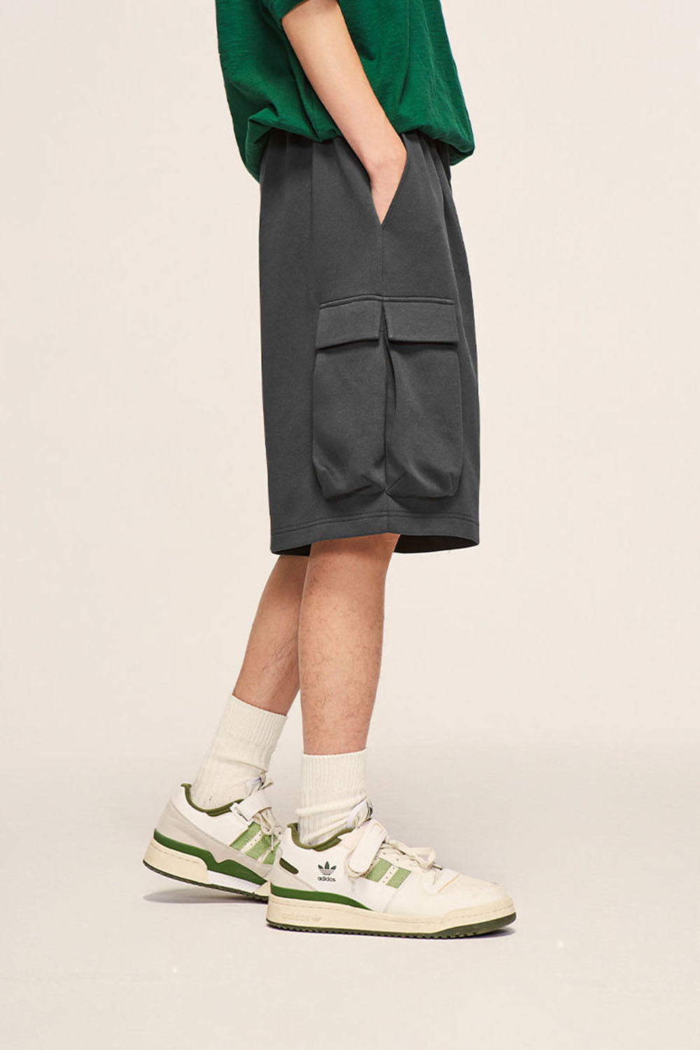 Utility Pocket Loose Casual Five-Point Shorts