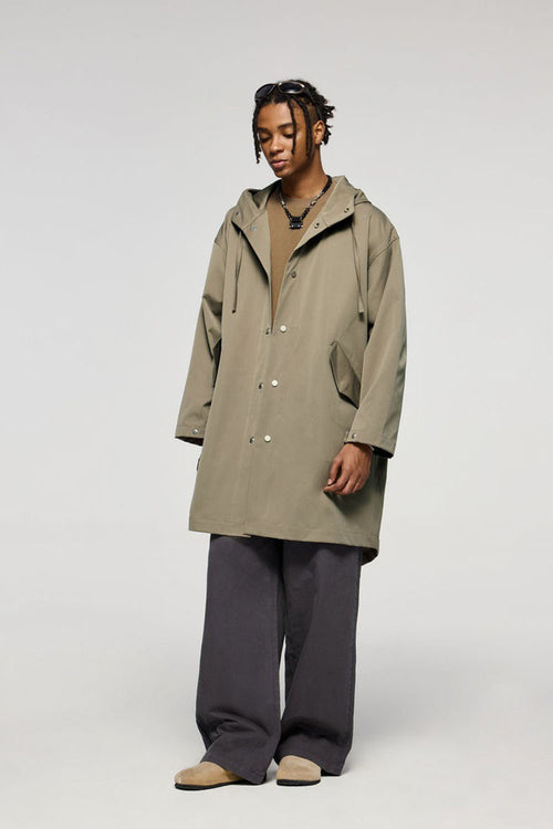 Waterproof Fishtail Utility Parka - Green