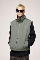 Crinkle Utility Vest - Gray