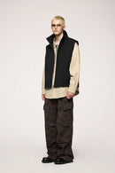 Crinkle Utility Vest - Black