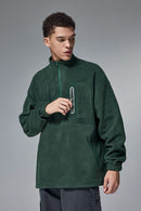 Polar Fleece Taped Half-Zip Pullover - Green