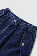 Faded Corduroy Cargo Pants - Blue