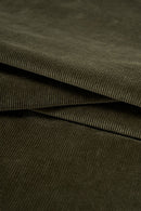 Organic Corduroy Wide-Leg Pants - Green