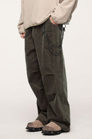 Organic Corduroy Wide-Leg Pants - Green