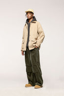 Organic Corduroy Wide-Leg Pants - Green