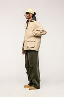 Organic Corduroy Wide-Leg Pants - Green