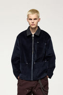 Studded Corduroy Jacket - Royal Blue