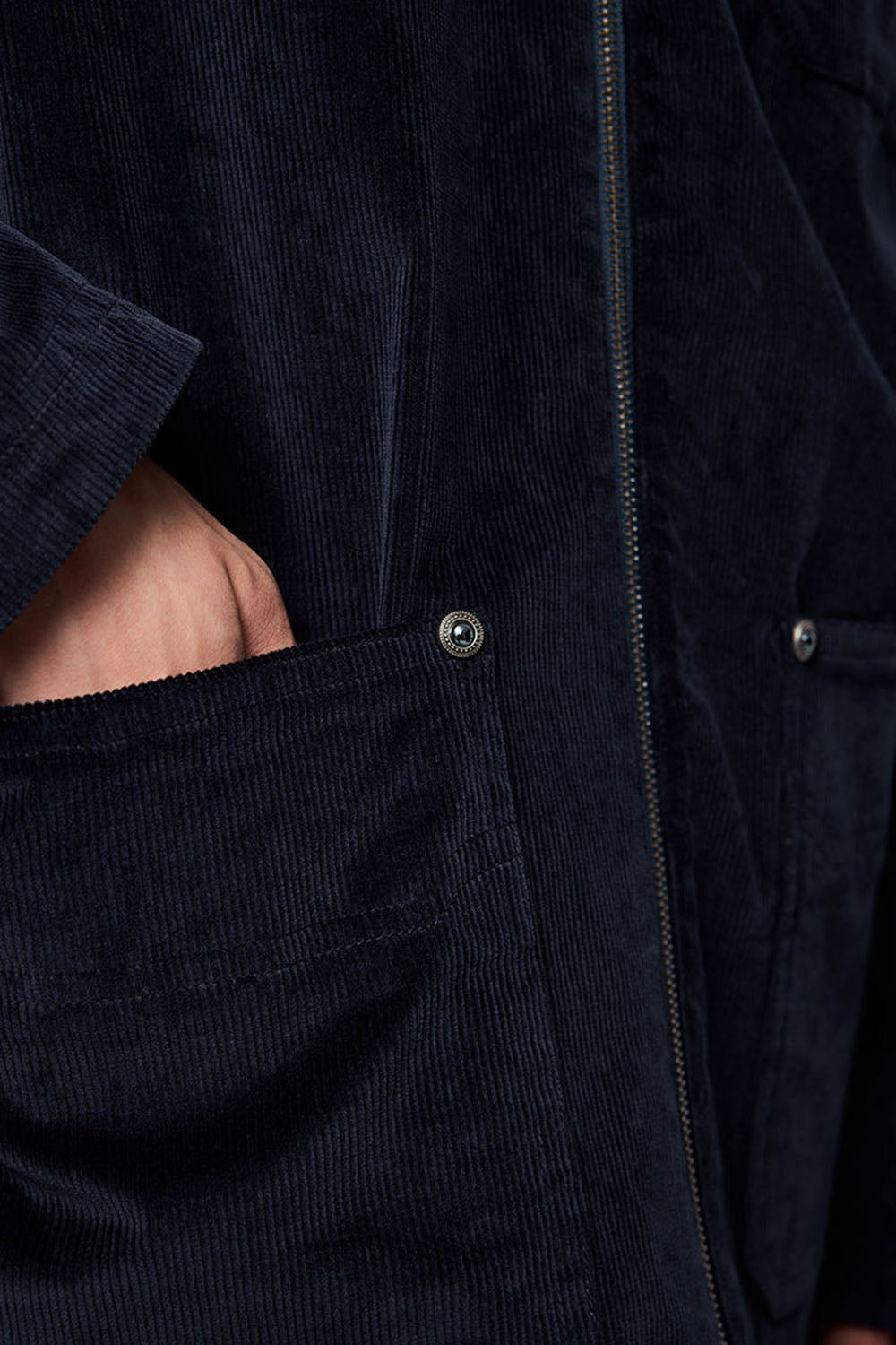 Studded Corduroy Jacket - Royal Blue