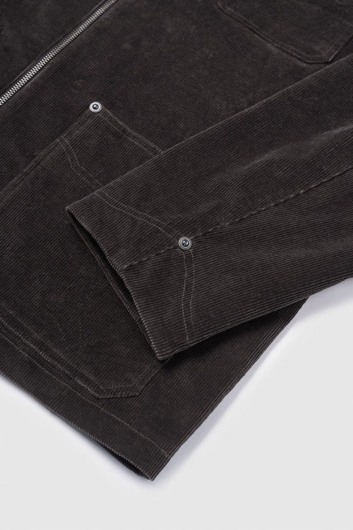 Studded Corduroy Jacket - Gray