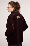 Corduroy Collar Utility Jacket - Coffee