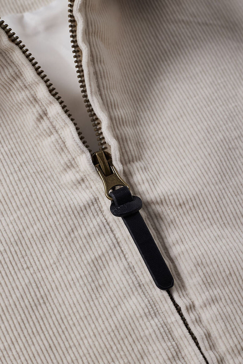 Corduroy Collar Utility Jacket - Apricot
