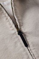 Corduroy Collar Utility Jacket - Apricot