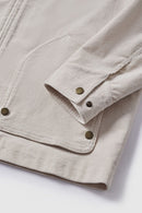 Corduroy Collar Utility Jacket - Apricot