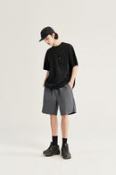 Washed Reversible Shorts - Rock Gray