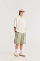 Crinkle Nylon Utility Shorts - Sand